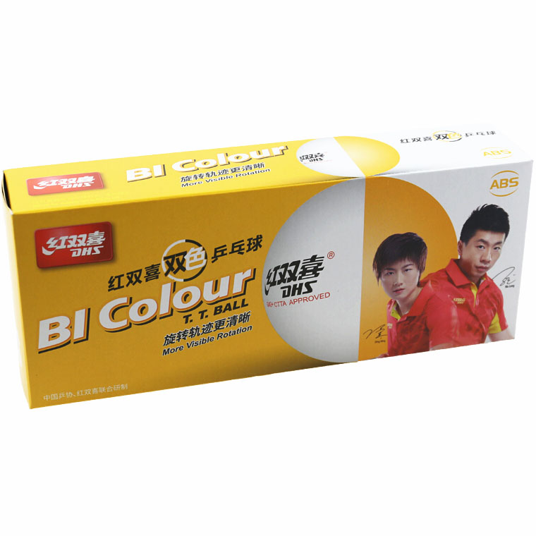 М'ячі для настільного тенісу DHS Cell-Free Dual BI Colour - Зображення 2